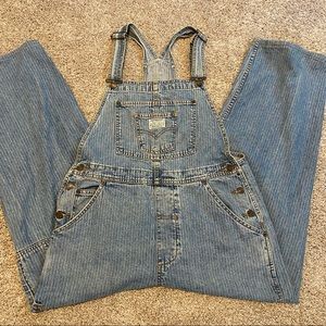 RARE Vintage Levi’s Two Horse Brand Pinstripe Large Overalls Dungarees Retro